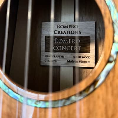 Romero Concert ukulele- Hawai'ian Koa- Romero Creations image 5