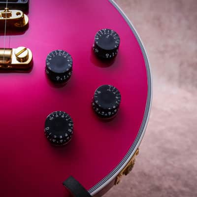 GIBSON USA Custom Shop Special Order Les Paul Axcess Custom "Chrome Pink + Ebony" (2025) image 9
