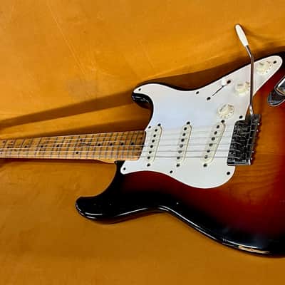 Fender Stratocaster with Old & Original Maple Neck 1959 - Sunburst Very Old Refin image 1