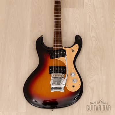 1978 Mosrite Ventures Model Vintage Guitar Sunburst w/ Moseley, Case image 2