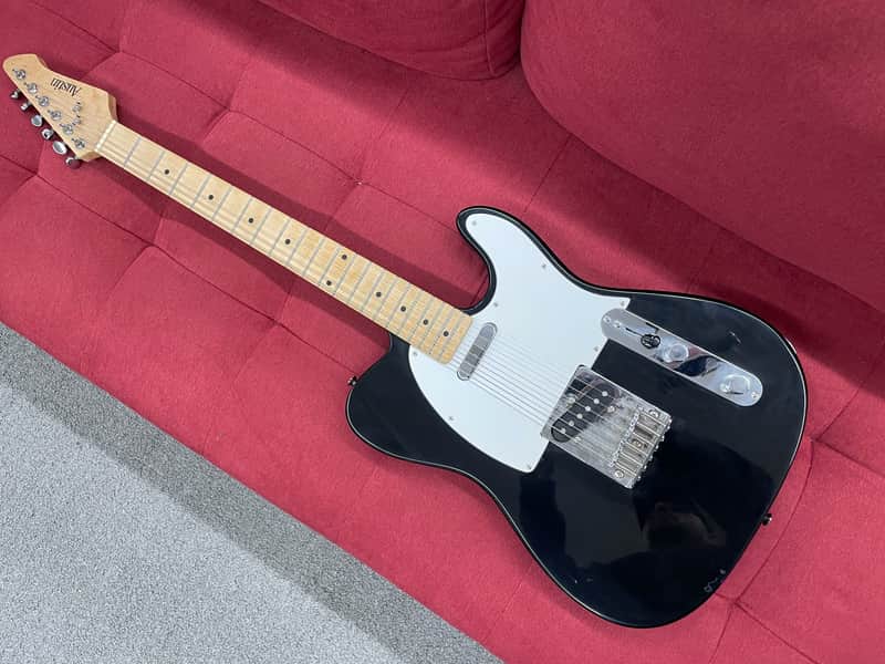 Austin T-Style Electric Guitar - Black image 1