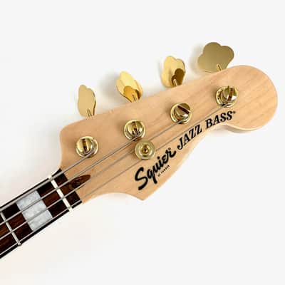 Squier Jazz Bass 40th Anniversary Gold Edition 2022 Olympic White image 2