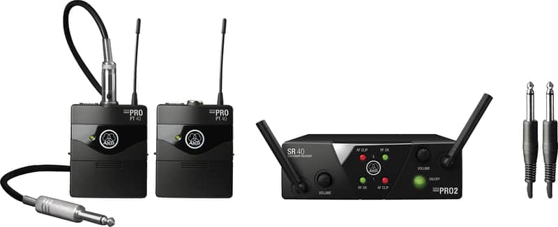 AKG MINI2INSTR-US25AB | WMS40 Mini Dual Band Instrument Wireless System image 1