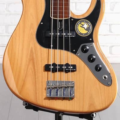 Sire Marcus Miller V5 24 Fretless Bass Guitar - Natural (MMFLV5244Nd1) image 4