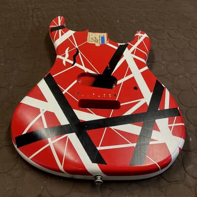 LOCKE CUSTOMS - KRAMER "ORLANDO HARD ROCK CAFE STRIPES"  FLOYD ROSE BODY FRANKENSTRAT EVH 5150 image 6