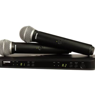 Shure BLX288/PG58 Dual Channel Handheld Wireless System (H9 Band) image 1