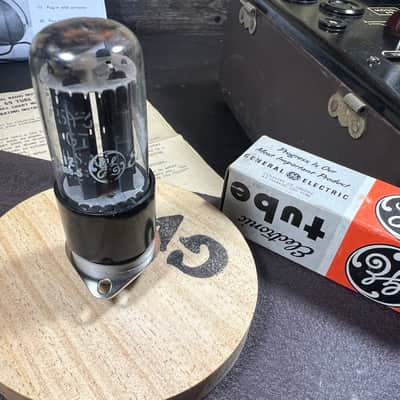 GE General Electric GE 5y3gt Tube gray  plates rectifier Tweed / Champ amps - Gray plate image 1