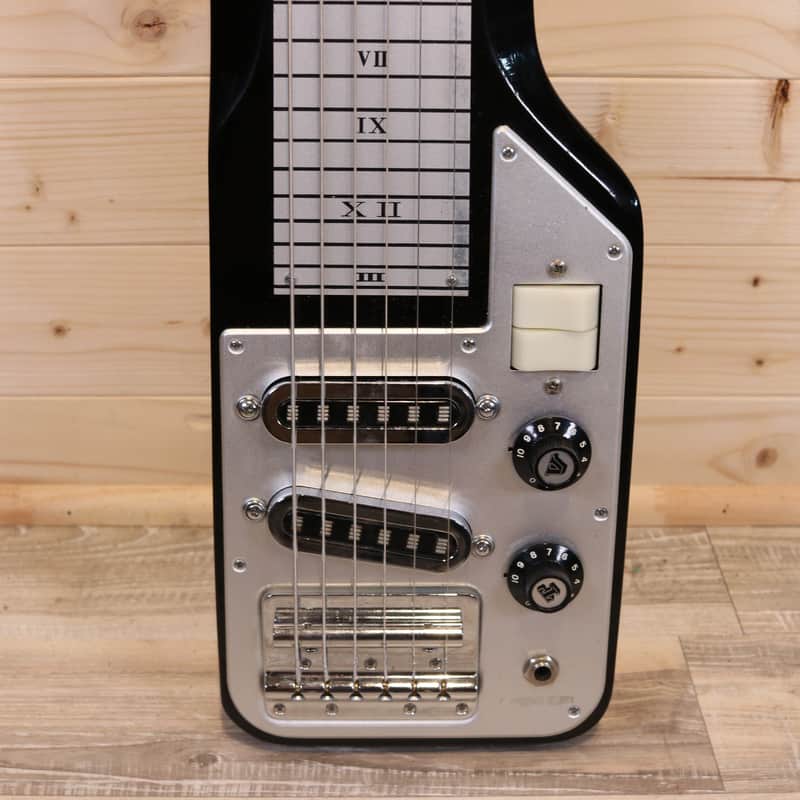 Regent (Guyatone) HG-96c Vintage Lap Steel Guitar - Black/Silver