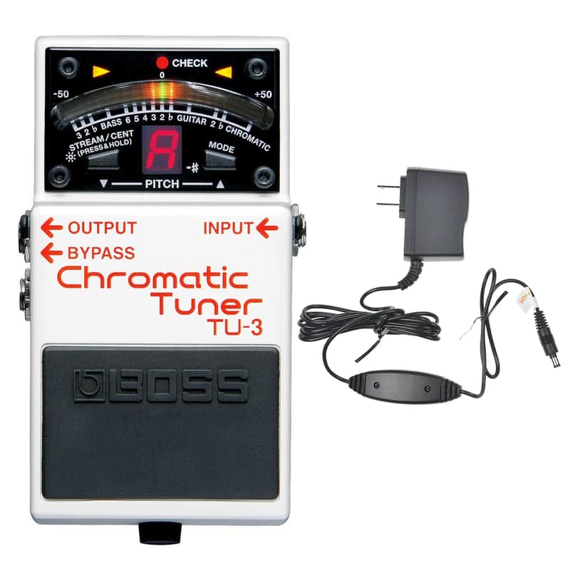 Boss TU-3 Chromatic Tuner Bundle w/ Boss PSA-120S2 Power Supply image 1