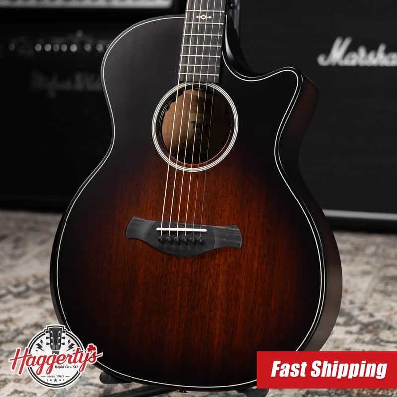 Taylor Next Generation Builders Edition 324ce Grand Auditorium Acoustic/Electric Guitar - Kona Burst with Hardshell Case image 1