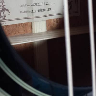 Alvarez AD-60SC Black owned by Eric Bloom image 10