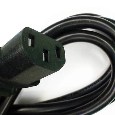 3-count bulk pack of 6-ft Power Supply Cord Cables! 7A 125v IEC C13 to NEMA 5-15P image 1