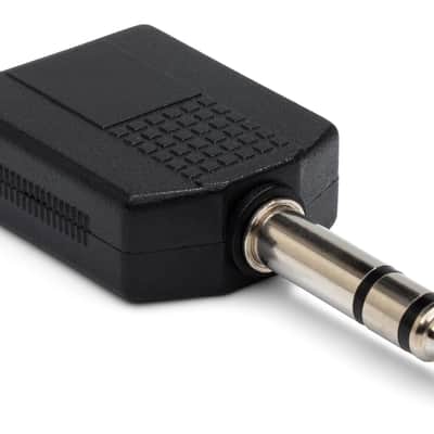 HOSA GPP-359 Dual Headphone Headset Adaptor - Dual 1/4" TRS to 1/4" TRS image 1