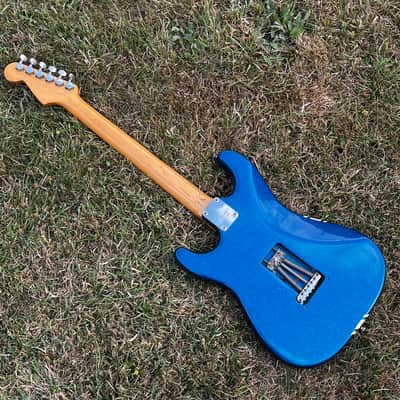 ULTRA RARE 1978 Greco ORDER MADE (Racing Stripe + Blue Metallic Sparkle) SE-600 Super Sounds S-Style ... CUSTOM SHOP Maxon "EXCEL" (1962-1964 Pre-CBS REPLICA Single Coil CLONE pickups) + GIGBAG image 7