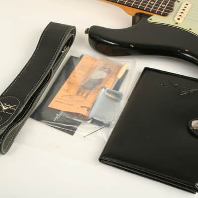 Fender Custom Shop 1959 Stratocaster HSS Relic 3A Rosewood Fingerboard Aged Black CZ590355 image 12