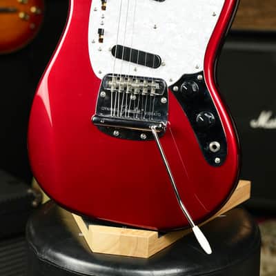 1995-1996 Fender Mustang MG-69, Made in Japan - Candy Apple Red / Matching Headstock / Pro Setup image 3