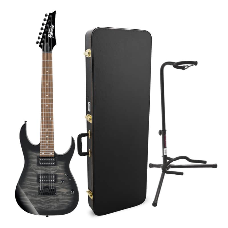 Ibanez GRG 7 String Electric Guitar with Knox Guitar Case and Stand image 1
