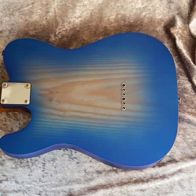 Build to Order GB Liuteria Traditional Tele Semi Hollow  red and blue image 12