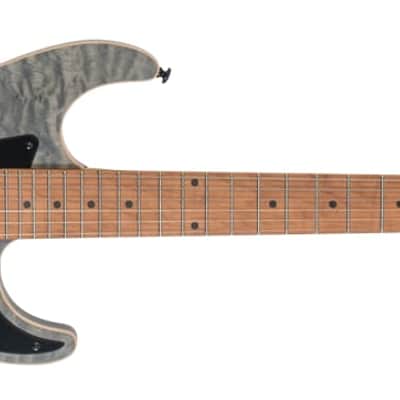 Michael Kelly Mod Shop 67 Duncan, Black Wash Quilt Maple Top, Swamp Ash Body, Roasted Maple Neck image 2