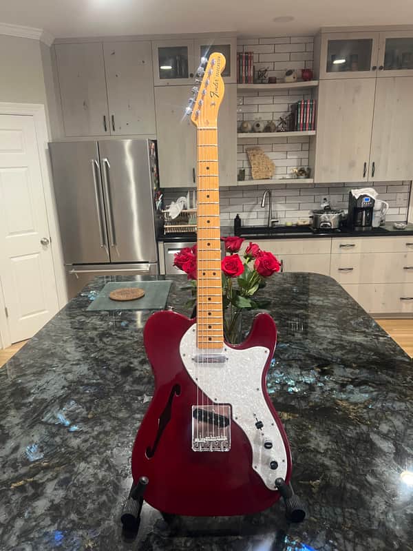 Fender '69 Vintage Thinline Telecaster FSR (Fender Special Run) 2003 cherry red