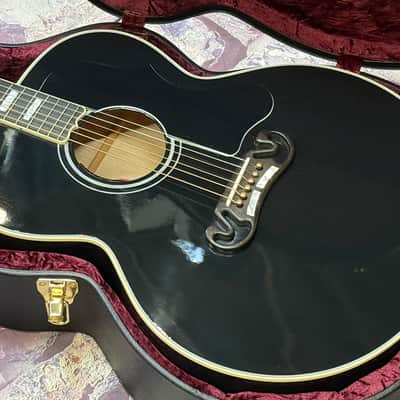 Gibson SJ-200 Custom Jumbo Limited Edition Ebony Gloss New Unplayed Auth Dlr 5lbs7oz #017 image 5