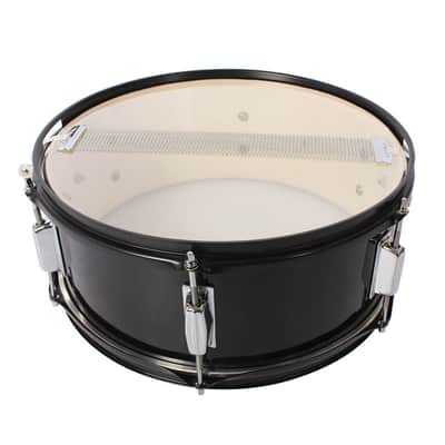 14"x5.5" Snare Drum Kit Black w/ Sticks, Strap & Wrench – Metal Shell, 8 Lug, Beginner Marching Practice Drum image 5