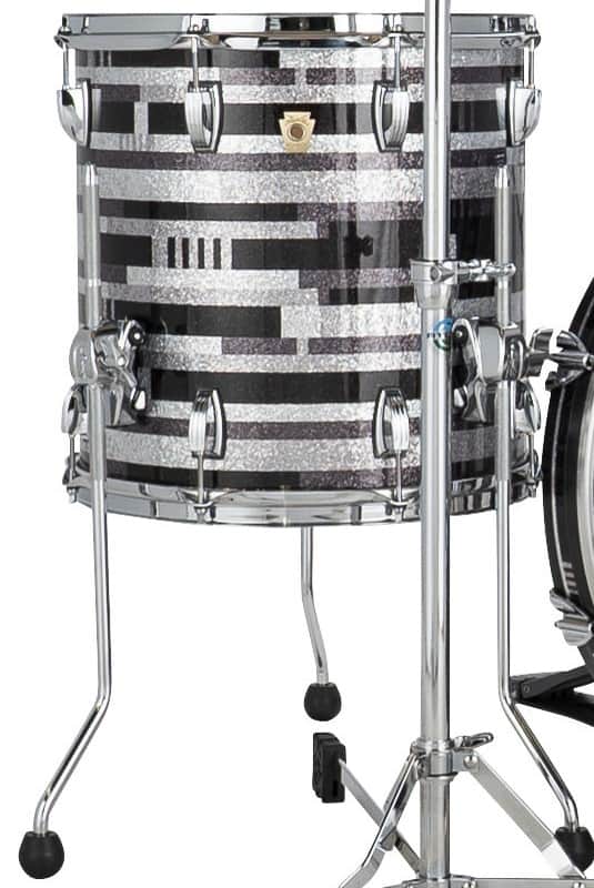 Ludwig *Pre-Order* Classic Maple 14x14" Digital Sparkle Floor Tom Drum w/Legs | Made in the USA | Special Order | Authorized Dealer image 1