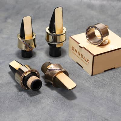 Gen Sax "REBEL" Alto Saxophone Clarinet Ligature Sound Booster | Heavy Mass Ring Ligature Bronze image 9