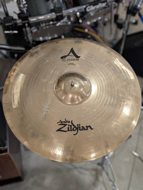 Zildjian 22" A Custom Ride Cymbal 1991 - Present - Brilliant image 1