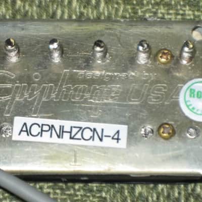 ONE new old stock A+ Epiphone ACPNHZCN-4 Alnico Classic Pro NECK, ZEBRA Humbucker, 7.7k Alnico V, Quick Connect, 4 conductor + screws & springs (2023) part of Epiphone's Pro Series Line of Humbuckers - which is called ProBUCKER image 4