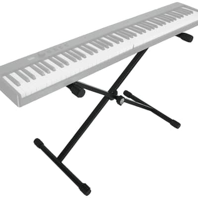 Quik Lok T-10BK Single-Braced Adjustable X-Stand Keyboard Stand in Black image 7