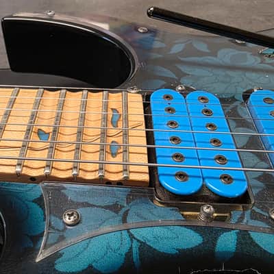 Ibanez JEM77 BFP 1991 FIRST YEAR Blue Floral Pattern JEM 77 Steve Vai Signature Pro Artist Super Strat RARE Guitar MIJ Japan Pre-JEM77P image 4