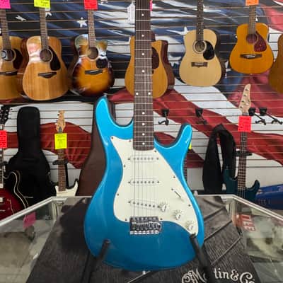 Assassin Stratocaster style electric guitar. - Blue Sparkle. image 1