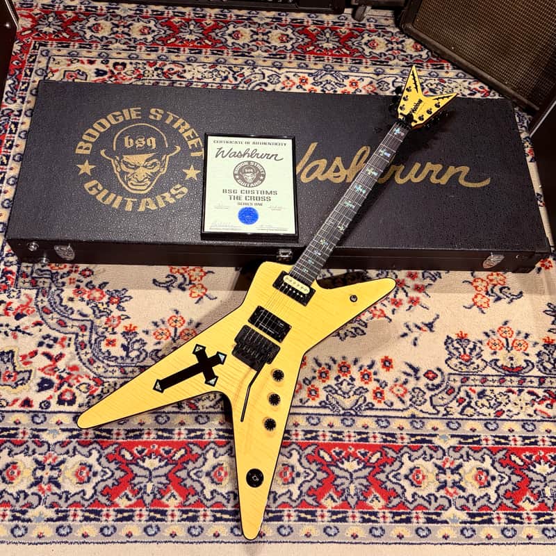 2004 Washburn Boogie Street Dimebag Darrel Signature Southern Cross - Limited Edition (87/100) - Made In Korea - OHSC And COA Included image 1