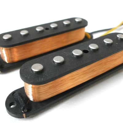 Vintage A2 Jaguar Q Pickups SET Hand Wound Alnico II Q FenderJag Twang Tone Offset Antiquity image 3