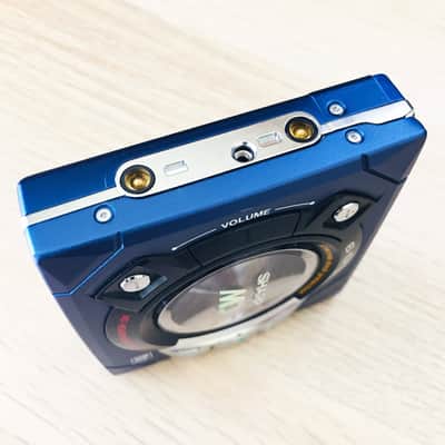 [RARE] SHARP MD-ST601-A MD Walkman MiniDisc Player, NM Blue ! Working  ! image 7