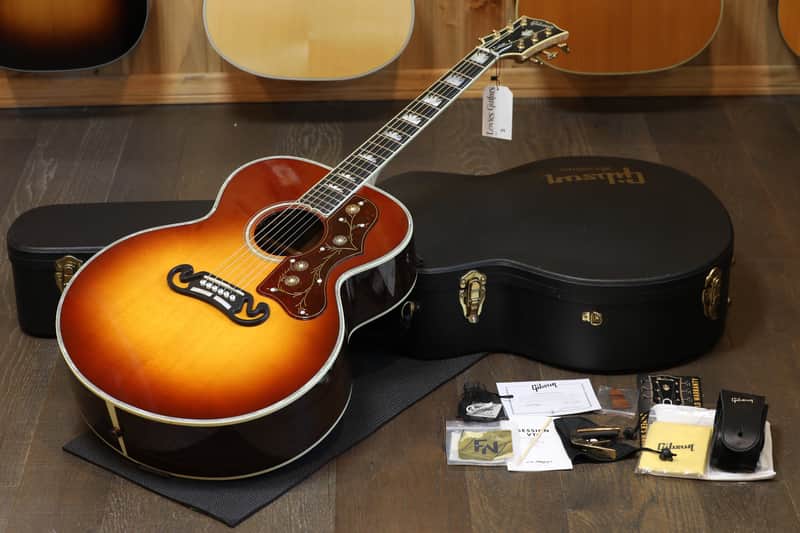 2018 Gibson Custom Shop SJ-200 Regal Jumbo Acoustic Guitar Sunburst + COA OHSC image 1