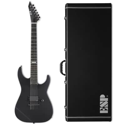 ESP E-II M-I Thru NT Black Satin Electric Guitar + Hard Case Made in Japan B-Stock image 1