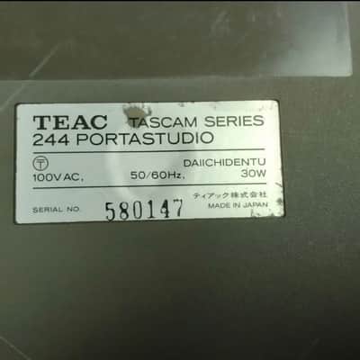 TASCAM 244 Portastudio 4-Track Cassette Recorder 1980s Brown image 11