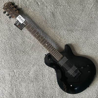 LAG Black Single Cut Electric Guitar, Mahogany Body and Neck, Rosewood Fingerboard, HH Closed Humbucker Pickups image 4