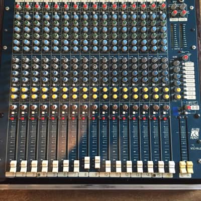 Vintage Allen & Heath All-Analog MixWizard 16:2 in Custom Hybrid Cases Road Case image 1