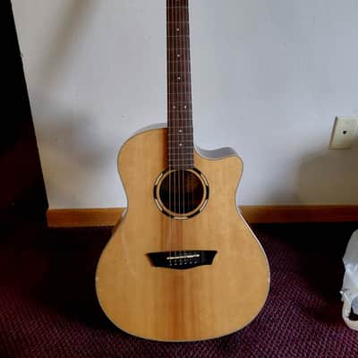Washburn WLO10SCE Woodline 10 Series Cutaway Orchestra with Electronics 2010s - Natural image 1