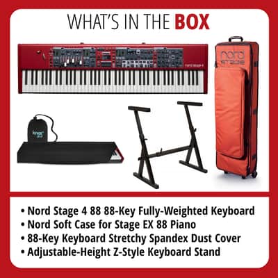 Nord Stage 4 88 88-Key Fully-Weighted Keyboard with Nord GB88 Soft Case & Stand image 7