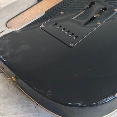 1992 Fernandes Japan TEJ-55 HS Contemporary Telecaster (Black/Gold) image 14