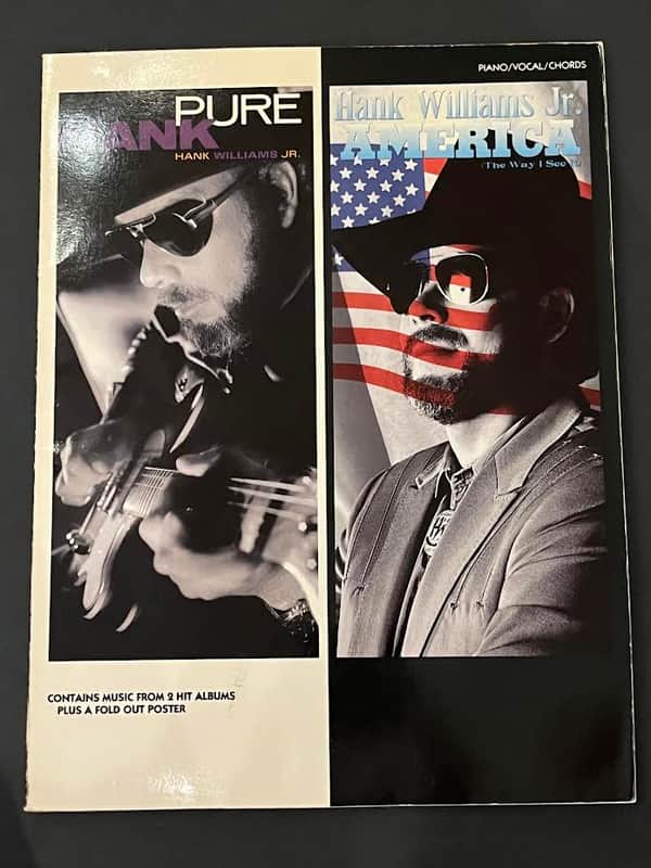Hank Williams Jr. Pure Hank and America Piano Vocal & Guitar Book image 1