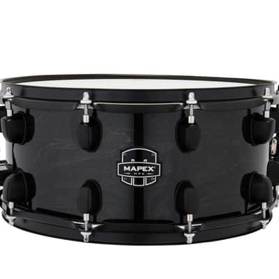 Mapex Mpx 14  In. x6.5 In. Maple/Poplar Hybrid Shell Snare Drum  Trans Midnight Black (MPNMP4650BMB) image 2