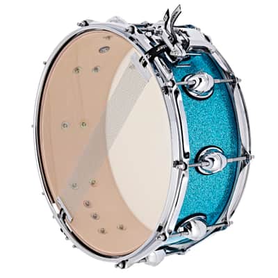 Premier Genista Classic 14 Inch x 5.5 Inch Snare Drum l Aqua Sparkle Finish l Model PGB1455SAQX image 5