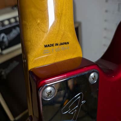 Fender Made in Japan MG69/MH Mustang Electric Guitar - Candy Apple Red (2010-2011) image 9
