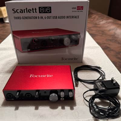 Focusrite Scarlett 8i6 3rd Gen USB Audio Interface 2019 - Present - Red / Black image 1