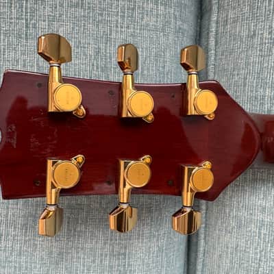 Extremely Rare: Hondo II Professional Japan H-1060 Semi-hollow 1981 - Wine image 13